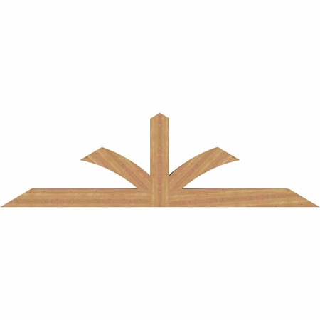 Ekena Millwork Richland Smooth Timber Gable Bracket, Western Red Cedar, 96"W x 28"H x 5 1/2"D x 5 1/2"F, 7/12 Pitch GBW096X28X0606RIC00SWR